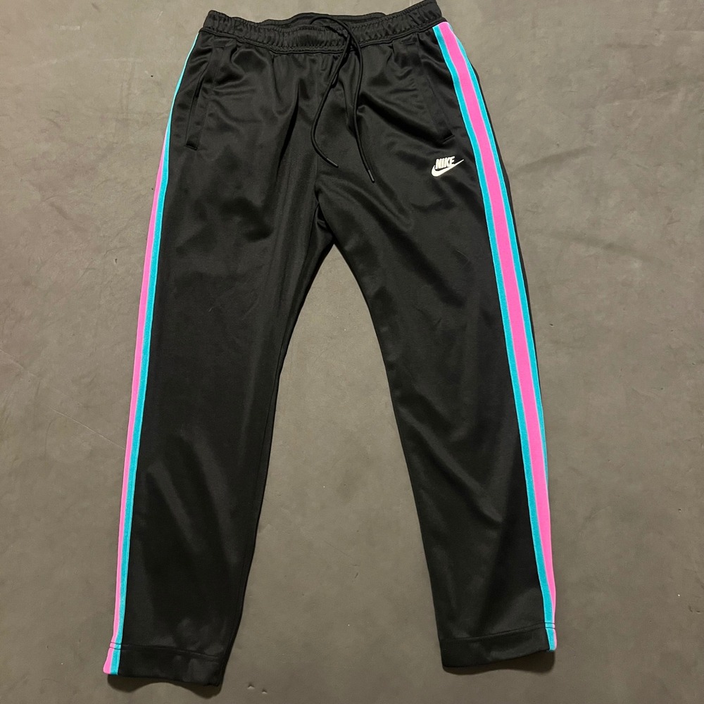 Nike Sportswear Tribute South Beach Track Pants Black Striped Miami Beach Medium